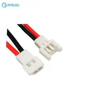 Vente en gros d'usine, 2 broches mâle Molex51005 à 2 broches femelle molex51005 faisceau de câbles noir + rouge