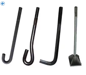 Il produttore personalizza i bulloni di ancoraggio in acciaio zincato secondo i disegni produce piastre saldate a forma di L viti a forma di 9 - Product Image 2