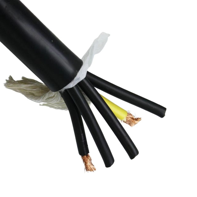 2-Core 3-Core Customizable Diameter 300-500V Flexible Rubber Sheathed Cable Reliable Efficient for Mobile Electrical Use