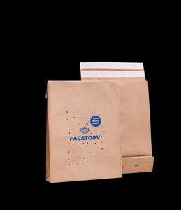Custom Printed Eco-Friendly Kraft Paper <strong>Large</strong> Shape Mailer Bags Flat Mailer Expandable <strong>Envelopes</strong> Packaging for Clothing Store - Product Image 3