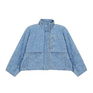 ELYSIAN INDUSTRIES Men's <b>Light</b> Blue Denim Jacket Regular Fit Button Fly Medium Wash High Street Style Eco-Friendly Breathable - Product Image 1