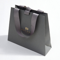 Boyang-Paquete de papel de compras de lujo reutilizable, impresión personalizada, bolsas de regalo de joyería