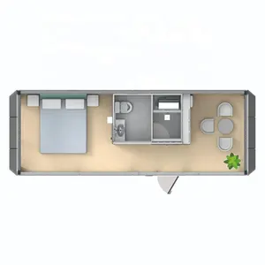 Mobiel Prefab Stemregelbaar Verplaatsbaar Slim Cabinehuis 28 Vierkant Luxe Moderne Draagbare Geprefabriceerde Villa Kleine Capsule Hom