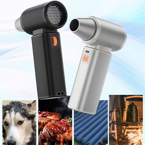 Souffleur électrique rechargeable 2 en 1 avec aspiration, ventilateur turbo sans balais, corps en aluminium, type C, contrôle de vitesse 100 - Product Image 2