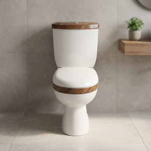 Aqua <b>Pan</b> Two Piece WC <b>Ceramic</b> Washdown Water Closet Pink Color Multi Color Bathroom Toilet <b>Set</b> - Product Image 4