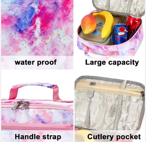 Nouveauté : Sac isotherme pour déjeuner scolaire en polyester, motif dessin animé, personnalisable avec logo, pour filles et enfants - Product Image 2