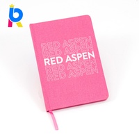 Cuadernos de Tapa Dura de Lino Personalizados al por Mayor con MOQ Bajo, Cuadernos Promocionales A4 A5 para Estudiantes