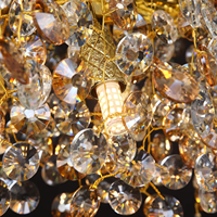 Lustre LED en cristal à suspension en aluminium personnalisé CE, idéal pour chambre, salon, salle à manger, bureau, hall d'entrée - Offre Spéciale