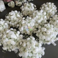 Boule de Fleurs Artificielles H86 Centres de Table de Mariage Roses Pivoines Grande Boule de Fleurs Blanche pour Décoration de Table de Mariage