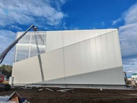 Entrepôt à structure en acier galvanisé, construction métallique préfabriquée pour stockage extérieur à long terme