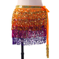 Dpw599 Festival Party Club Jupes à paillettes Costumes Femmes Danse du ventre Tassel Hip Scarf