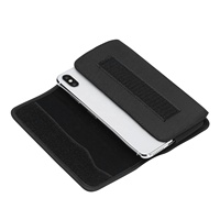 Étui à fermeture horizontale en Nylon pour téléphone, pour iPhone 6, 7, 8 Plus, Xs Max, 11, 11 pro, coque avec attache de ceinture, housse de téléphone