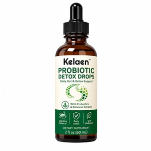 Kelaen Probiotic Detox Drops, complément liquide avec prébiotiques, enzymes digestives et extraits végétaux, 60 mL, soutien digestif quotidien - Product Image 5