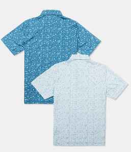 Logotipo personalizado Sublimación Rendimiento Deportes al aire libre Absorbe la humedad 88% Poliéster 12% Spandex Ropa de golf para hombre Polo de golf - Product Image 2