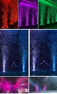 Super Bubble Machine DMX512 remoto 6 uds RGBW LED efecto automático boda burbuja soplado escenario iluminación equipo para escenario DJ - Product Image 6