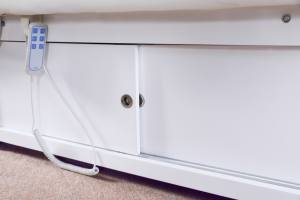 Table de massage thaïlandaise électrique moderne en bois massif réglable avec bain de pieds, fauteuil-canapé, bassin, thérapie par immersion, salle de bain, <span class=keywords><strong>sauna</strong></span>, pédicure - Product Image 6