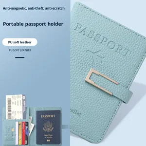 Porta Tarjetas de Pasaporte Multifuncional de PU con Impresión de Serigrafía RFID Anti-Robo Ecológico de Moda 2024 - Product Image 3