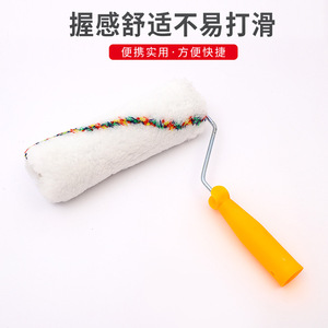 ลูกกลิ้งทาสีแบบโฟม วงกลม พร้อมโครงเหล็ก สำหรับทาสีผนัง DIY ใช้ได้กับสีลาเท็กซ์ กาวกระเบื้อง และสารเคลือบกันน้ำ - Product Image 4