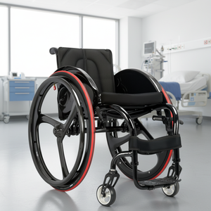 CA9881 Carrozzina Sportiva Leggera in Alluminio ad Alta Resistenza per Ausili per Terapia Riabilitativa - Product Image 6