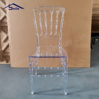 Chaise de salle à manger moderne en plastique transparent - Durable, imperméable, portable avec garantie de 2 ans pour une utilisation à la maison et en extérieur