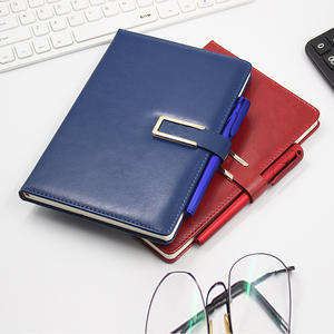 Carnet de notes de bureau professionnel personnalisé A5 à couverture souple en cuir PU, à feuilles mobiles, imprimé avec logo, cadeau - Product Image 2