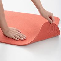Tapete de Yoga Ortopédico Yugaland de TPE de un Solo Color, con Amortiguación de Alto Rebote, para Fisioterapia y Pilates, Venta al Por Mayor de Fábrica