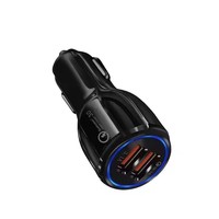 Cargador de Celular Doble USB QC3.0 3A en Oferta, Cargador Rápido para Teléfono Móvil, Cargador Rápido para Automóvil