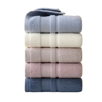Wholesale solid-color towels 100% cotton bath towels household towels
