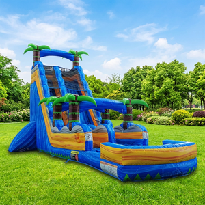Toboggan aquatique commercial gonflable en PVC WINSUN pour parc aquatique extérieur – Expédition depuis l'entrepôt américain - Product Image 1