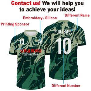 Maillot de football personnalisé en polyester 100% à séchage rapide, respirant, pour hommes - Product Image 6