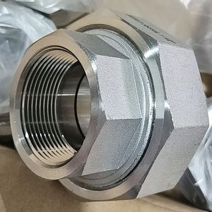 MSS SP-83 단조 스테인리스 스틸 유니온 ASTM A182 F304/F316L ASME B16.11 클래스 3000 암나사 ISO 9001:2008 인증 - Product Image 2