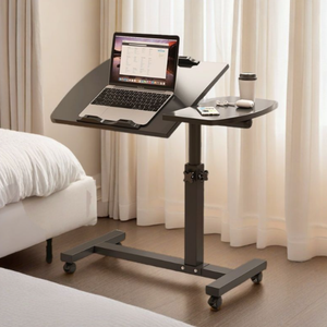 Bureau d'<span class=keywords><strong>ordinateur</strong></span> en bois réglable <span class=keywords><strong>et</strong></span> extensible <span class=keywords><strong>pas</strong></span> <span class=keywords><strong>cher</strong></span>, mobilier commercial, table pliante <span class=keywords><strong>et</strong></span> élévatrice pour personnes paresseuses - Product Image 6