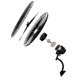 Ventilador <span class=keywords><strong>de</strong></span> Pared <span class=keywords><strong>de</strong></span> Grado Industrial, Ventilador Oscilante <span class=keywords><strong>de</strong></span> Alta Potencia, <span class=keywords><strong>Enfriador</strong></span> <span class=keywords><strong>de</strong></span> <span class=keywords><strong>Aire</strong></span> <span class=keywords><strong>de</strong></span> Uso Pesado para Hogar, Oficina, Taller, Fábrica y Uso Comercial - Product Image 4
