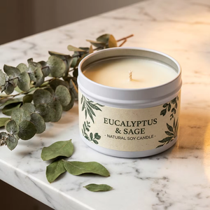 Latas de hojalata de 4oz, 8oz, 16oz, 20oz para velas, con logo personalizado, envases negros <span class=keywords><strong>mate</strong></span> - Product Image 6
