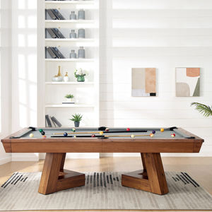 Mesa de <span class=keywords><strong>billar</strong></span> de lujo personalizada de 7 pies premium: híbrido de <span class=keywords><strong>billar</strong></span> y snooker, pizarra de 1 ", tela de lana peinada, - Product Image 1