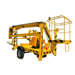 Nacelle élévatrice remorquable bon marché cueilleur de joie table élévatrice à flèche fabrication nacelle élévatrice utilisée pour une personne poignée articulée homme - Product Image 6