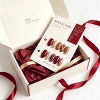 Personalisierte Geschenkverpackung mit Eigenem Logo, Nagel-Displaykarten für Nagelstudios