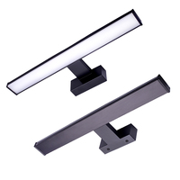 Miroir de salle de bain en aluminium avec éclairage intégré pour maquillage, applique murale style Hollywood, luminaire LED en cristal