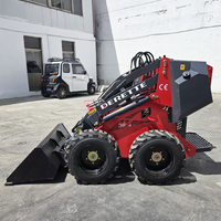 Aksesoris Loader Beroda Derette DRT450, Mini Skid Steer Loader Kompak untuk Pertanian dan Lanskap