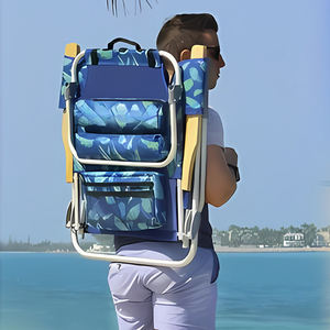 Chaises de plage pliables en aluminium à mailles personnalisées pour le voyage en plein air, chaises de pêche, chaises de camping, chaises longues de plage avec bretelles - Product Image 1