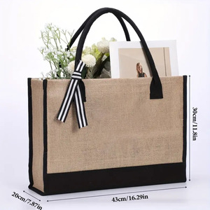 Bolsa de Lona Grande con Monograma Floral y Cierre de Cremallera - Regalo Ideal para Mujeres, Mamá, Halloween, Acción de Gracias - Product Image 6