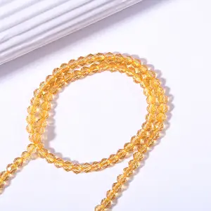 Хрустальные гидробусины Strand Bicone Loose Beads, граненые Хрустальные стеклянные бусины, аксессуары для ювелирных изделий «сделай сам», 32 цвета, 2 мм