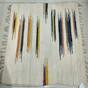 Chemin de Table Vintage Rectangle en Coton 100% Design pour la Maison de Mariage ou de Noël Décor de Table à Manger Technique Tissée Moderne - Product Image 1