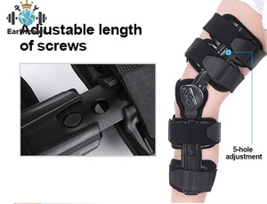 Tutore per Stabilizzazione della Rotula Aperta con Cerniere Laterali per Immobilizzazione e Riabilitazione del Ginocchio, Immobilizzatore Ginocchio OA ROM, Supporto Gamba - Product Image 2