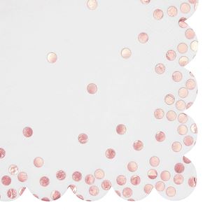 Serviettes en papier jetables pour restaurant, 13x13 pouces, 3 plis, à pois festonnés, 18 g/m², en pâte de bois, carrées, 4 plis, emballage moderne - Product Image 2