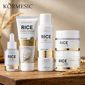 ชุดผลิตภัณฑ์ดูแลผิวหน้าสารสกัดจากข้าว KORMESIC ได้รับการรับรองจาก Bpom ผลิตภัณฑ์ดูแลผิวออร์แกนิคเพื่อฟื้นฟูและเพิ่มความชุ่มชื้น พร้อมแผ่นมาส์กหน้า - Product Image 1