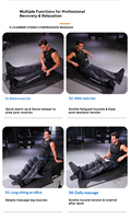 Bottes de compression d'air pour soulager les muscles, rechargeables par USB, 5 chambres, 7 niveaux de pression, 5 modes de récupération