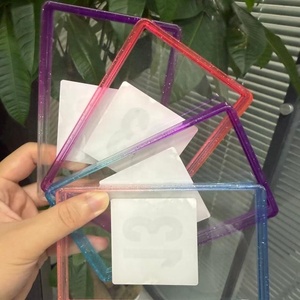 Étui de protection PSA pour cartes gradées, en TPU pailleté couleur dégradée, 35pt, avec plaque acrylique transparente, protection antichoc pour PSA Slab - Product Image 4