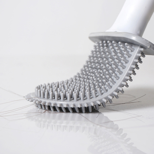 Ensemble de brosses WC miniatures professionnelles à poils doux pour salle de bain (matériau PP, fond plat) - Product Image 2