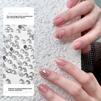 Strass en verre cristal 3D ultra-brillants Paso Sico, motif dessin animé, qualité A tchèque/autrichienne, couleur AB, blanc, dos plat, pour nail art DIY